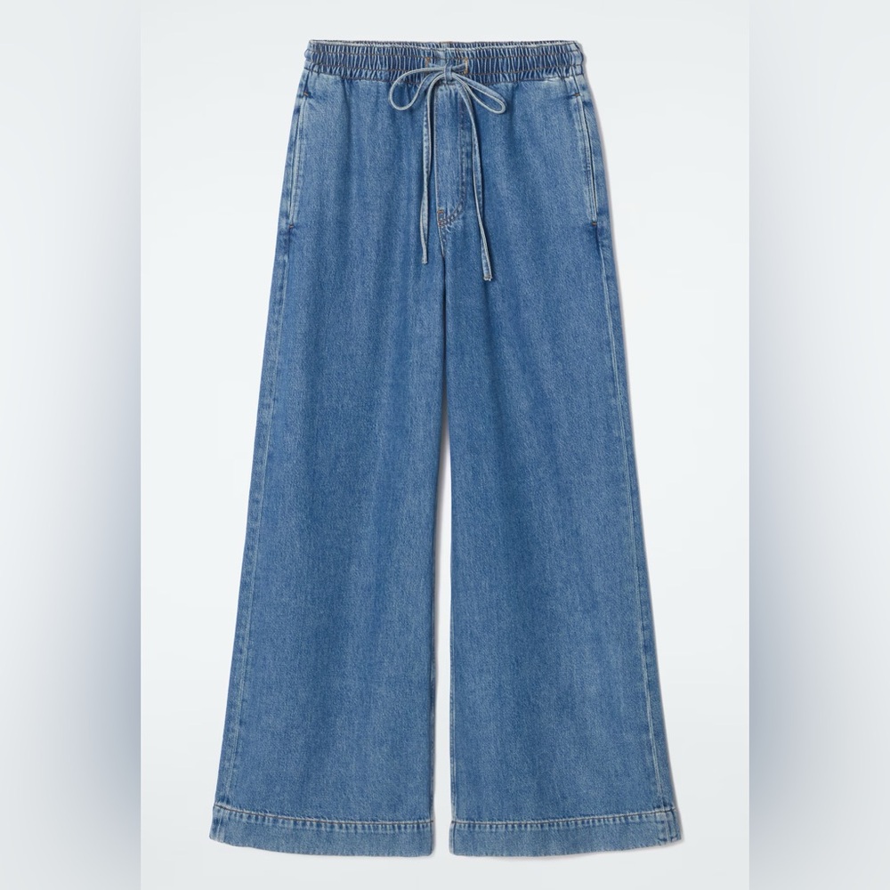 COS Wide Leg Fluid Denim Trousers - Worn Once (Matching Top Available)
